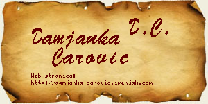 Damjanka Čarović vizit kartica